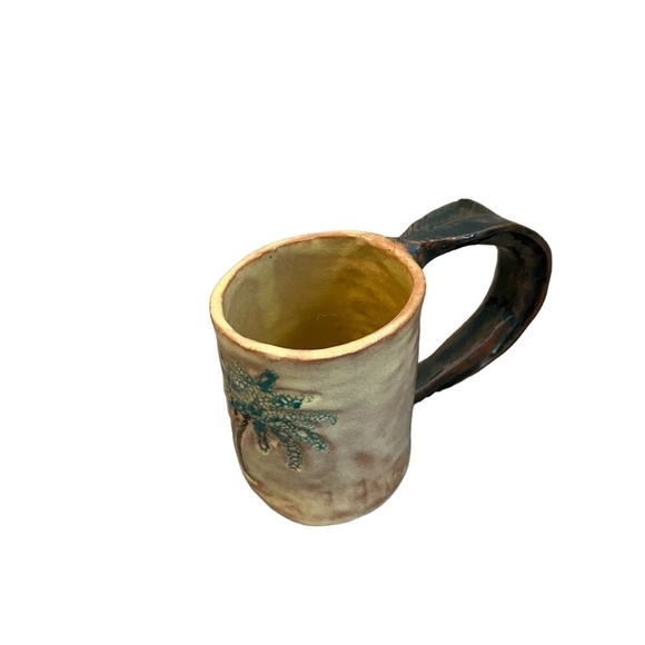Set Of Two Handmade Palm Tree Mug Pottery - Picture 9 of 15